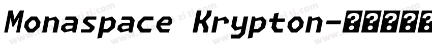Monaspace Krypton字体转换
